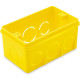 Caixinha Luz Amarela Pvc 4X2 Brascom - Kit C/100 Unidades Caixinha Luz Amarela Pvc 4X2 Brascom - Kit C/100 Unidades