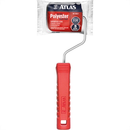 Rolo Atlas Espelho Placa.Poliester Cinza 05Cm 406