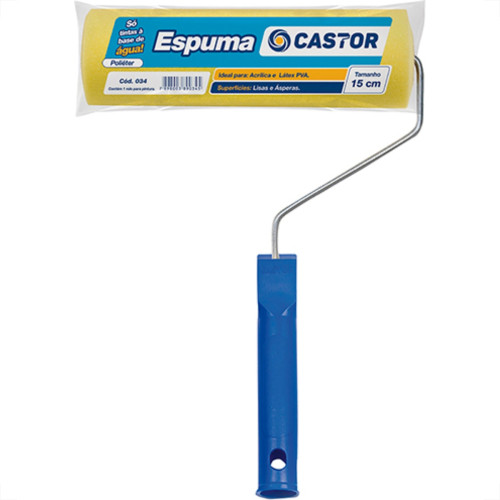 Rolo Castor Espuma 15Cm 34 Rolo Castor Espuma 15Cm 34