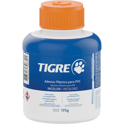Cola Pvc Tigre Frasco 175G C/Pincel Cola Pvc Tigre Frasco 175G C/Pincel