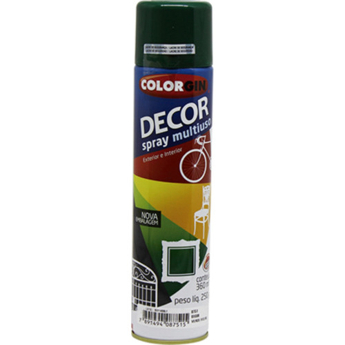 Spray Colorgin Decor Verde Folha 360Ml 8751 Spray Colorgin Decor Verde Folha 360Ml 8751