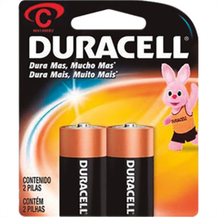 Pilha Alcalina Duracell Media C C/2 . / Kit C/ 8 Unidades