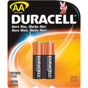 Pilha Alcalina Duracell Peq.Aa2 C/2 . / Kit C/ 12 Unidades