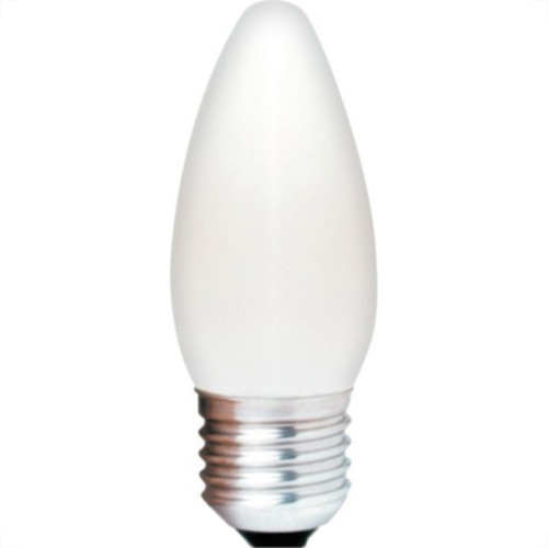 Lampada Vela Lisa Leitosa E27 40X220 Sadok Lampada Vela Lisa Leitosa E27 40X220 Sadok