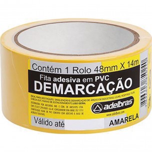Fita Ades Demarcacao Adelbr Amarelo 48Mmx14M