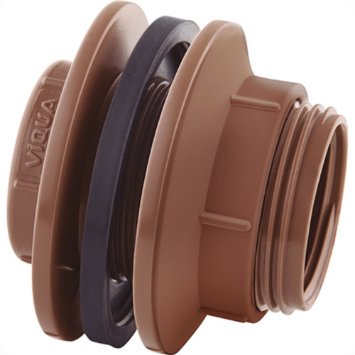 Adaptador  C/Flange Pvc Viqua 1/2 Marrom