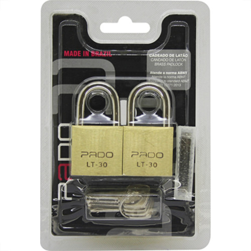 Cadeado Pado Seguranca Igual C/2 Pc 30Mm Cadeado Pado Seguranca Igual C/2 Pc 30Mm