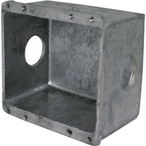 Caixa Piso 4X4 Aluminio Alta 3/4 2Saidas