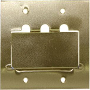 Placa Espelho P/Piso Metal 4X4 Rj11/Rj45 Stamp