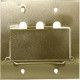 Placa Espelho P/Piso Metal 4X4 Rj11/Rj45 Stamp