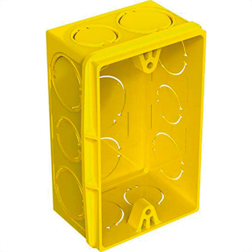 Caixinha Luz Amar.Tigreflex 4X2 - Kit C/24 Unidades Caixinha Luz Amar.Tigreflex 4X2 - Kit C/24 Unidades