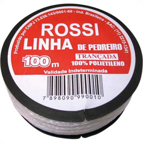 Linha Pedreiro Rossi Trançada C/100Mt - Kit C/12 Unidades Linha Pedreiro Rossi Trançada C/100Mt - Kit C/12 Unidades