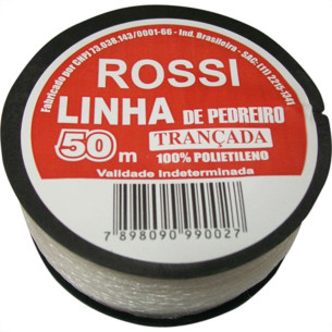 Linha Pedreiro Rossi Trançada C/ 50Mt . / Kit C/ 12 Unidades