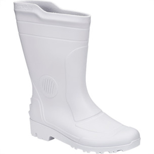Bota Galocha Pega Forte Branco Cano Medio N.36