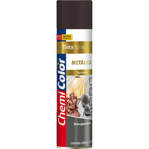 Spray Chemicolor Metalica Preto 400Ml