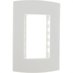 Espelho Placa Peesa Alfa P1503 4X2 3Modulo Branco