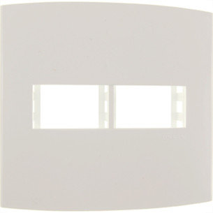 Espelho Placa Peesa Alfa P1522 4X4 2Modulo Branco