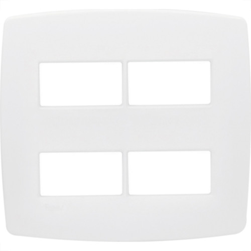 Espelho Placa Radial Modular Branco 4X4 4Mod Dist 3008