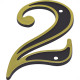 Numero Colonial Emave 2 Dourado Numero Colonial Emave 2 Dourado