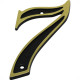 Numero Colonial Emave 7 Dourado Numero Colonial Emave 7 Dourado