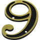 Numero Colonial Emave 9 Dourado Numero Colonial Emave 9 Dourado