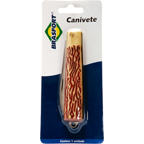 Canivete Inox Lam.Larga Brasfort 8119 Canivete Inox Lam.Larga Brasfort 8119