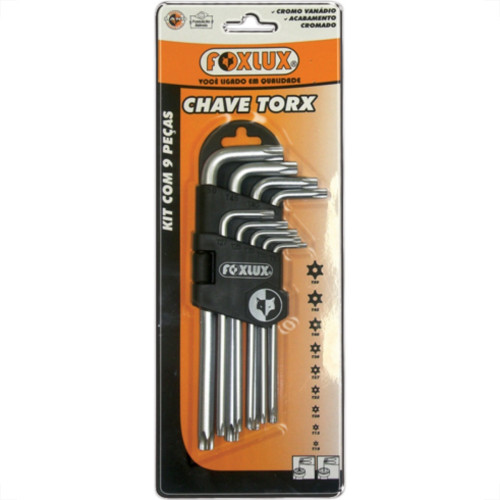 Jogo Chave Torx 09Pc T10 T50 Famastil Jogo Chave Torx 09Pc T10 T50 Famastil