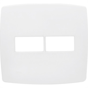 Espelho Placa Radial Modular Branco 4X4 2Mod 1703011