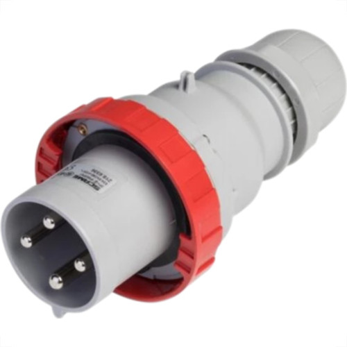 Plug Steck 3P+T 63A 380/440V 6H Vermelho 4576 Plug Steck 3P+T 63A 380/440V 6H Vermelho 4576