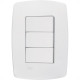 Conjunto Rad Modular Branco 1803004 3 interruptores Simp