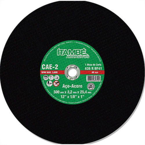 Disco Corte Itambe Ferro 12X 5/8 Cae-2T Disco Corte Itambe Ferro 12X 5/8 Cae-2T