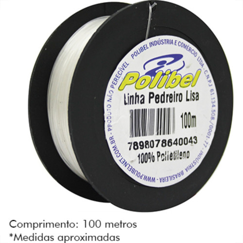 Linha Pedreiro Polibel Trançada C/100Mt - Kit C/12 Unidades Linha Pedreiro Polibel Trançada C/100Mt - Kit C/12 Unidades