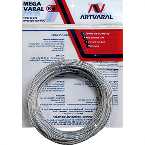 Varal De Aco Mega 10Mt 2,7Mm Varal De Aco Mega 10Mt 2,7Mm