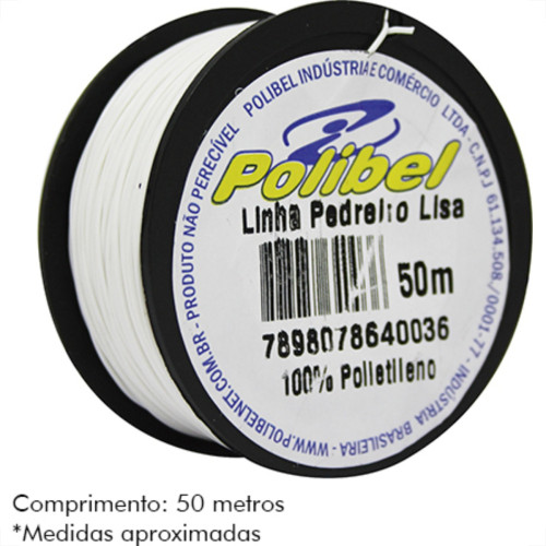 Linha Pedreiro Polibel Lisa C/ 50Mt - Kit C/12 Unidades Linha Pedreiro Polibel Lisa C/ 50Mt - Kit C/12 Unidades