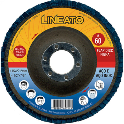 Disco Flap Lineato 4.1/2 X 60 Disco Flap Lineato 4.1/2 X 60