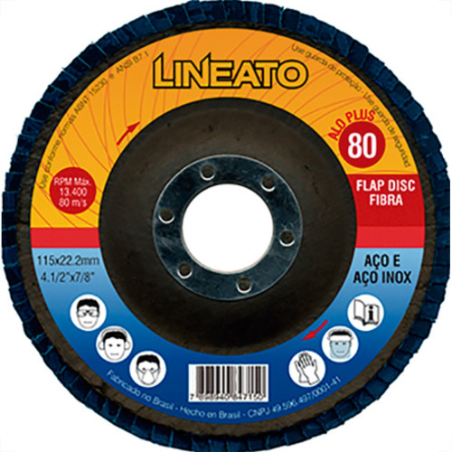 Disco Flap Lineato 4.1/2 X 80 Disco Flap Lineato 4.1/2 X 80