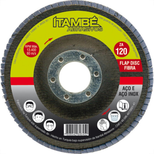 Disco Flap Lineato 4.1/2 X 120 Disco Flap Lineato 4.1/2 X 120