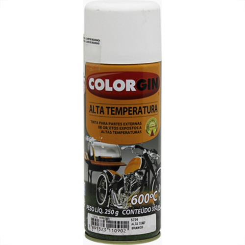 Spray Colorgin Alta Temp Branco 5724 350Ml Spray Colorgin Alta Temp Branco 5724 350Ml