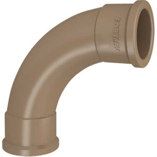 Curva Fortlev PVC Liso Liso 1/2 X 90 Marrom Curva Fortlev PVC Liso Liso 1/2 X 90 Marrom