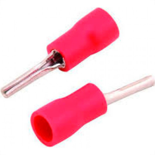 Terminal Pre-Isol Pino Ptv 1,25-10 Vermelho 22-16 - Kit C/100 Unidades Terminal Pre-Isol Pino Ptv 1,25-10 Vermelho 22-16 - Kit C/100 Unidades