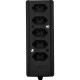 Tomada Barra Intern.D Quint 2P+T 20A Preto