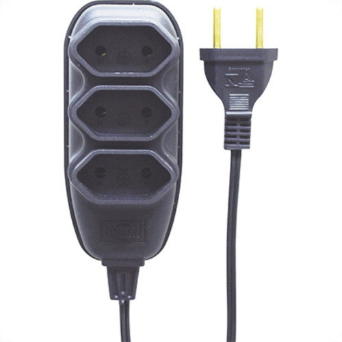 Extensao Ilumi Pl 0,75 05Mt 10A Preto 17922 Extensao Ilumi Pl 0,75 05Mt 10A Preto 17922