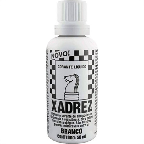 Corante Xadrez 50Ml Branco - Kit C/12 Unidades