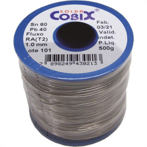 Solda Cobix Rolo Azul 500G Solda Cobix Rolo Azul 500G