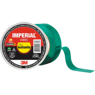 Fita Isolante 3M Imperial 10M X 18 Verde - Kit C/10 Unidades