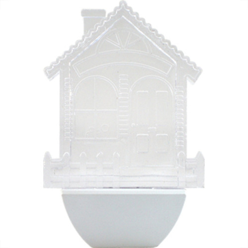 Luz Noturna Brasfort Led Casa Branco 127V Luz Noturna Brasfort Led Casa Branco 127V
