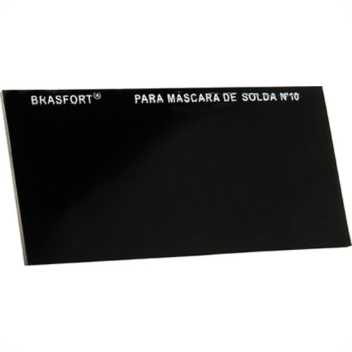 Vidro P/Mascara Solda Escuro Brasfort 10 Vidro P/Mascara Solda Escuro Brasfort 10