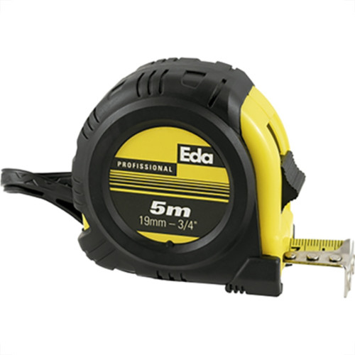 Trena 5Mt Emborrachado 19Mm Amarelo Eda Trena 5Mt Emborrachado 19Mm Amarelo Eda