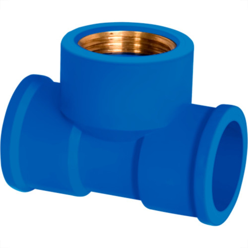 Tee Azul Corr Plastik 3/4 X 3/4 - Kit C/25 Unidades Tee Azul Corr Plastik 3/4 X 3/4 - Kit C/25 Unidades