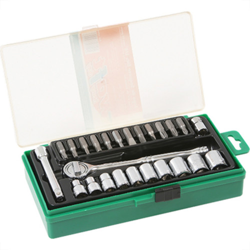 Jogo Soquete Waft Sext Catr 1/4 25P 6044 Jogo Soquete Waft Sext Catr 1/4 25P 6044